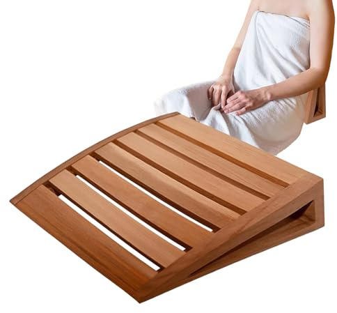 Cuscino per sauna in legno, cuscino ergonomico antiscivolo per il collo, cuscino per schienale per sauna, supporto per casa, spa, relax, benessere, comfort, riposo, rilassante,