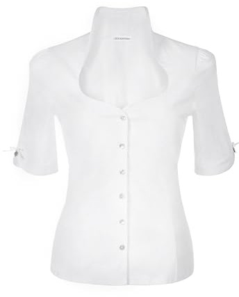 Stockerpoint Damblus Priscilla Traditionell blus, Vit (vit vit), 34 SE