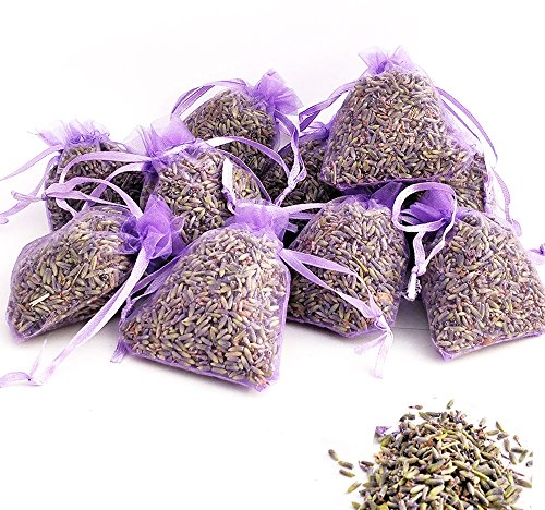 OLILLY Ernte 2024-12 x Lavendelsäckchen mit Lavendel aus der Provence - 120 g (Violett, 12 Säckchen)