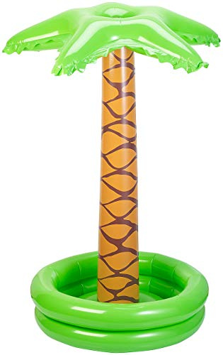 Playtastic Wasserspielzeug Garten: Aufblasbare Palme mit integriertem Wassersprinkler für Kinder (Gartenspielzeuge, Kinder Spielzeug, Gartenschlauch)