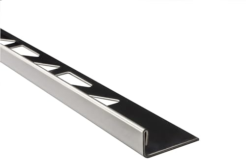 5x L-Profil Edelstahlschiene Fliesenschiene Fliesenprofil L250cm 8mm glänzend