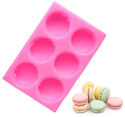 Lot de 2 moules à macarons en silicone à 6 trous