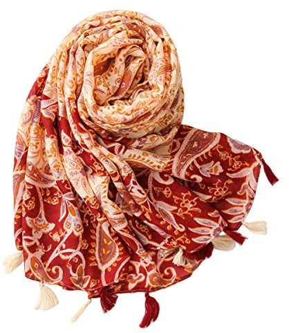 FAIRYGATE Schals & Tücher für Damen Tuch XXL Muster mit fransen Scarves Stola Mädchen Frauen 24238