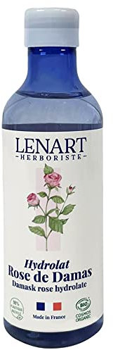 LENART HERBORISTE Hydrolat de ROSE DE DAMAS certifié BIO 200ml, visage et corps – Pour tonifier et régénérer tous les types de peaux – Vertus Anti-Age – Fabrication Française dans nos Laboratoires