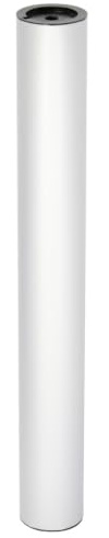 WAGNER Möbelbein/Tischbein/Möbelfuß/Systemrohr TENO - Ø 50 x 402 mm, individuell mit TENO System und QuickClick kombinierbar, Stahl in Aluminium Eloxaloptik, Tragkraft 50 kg - 12904701