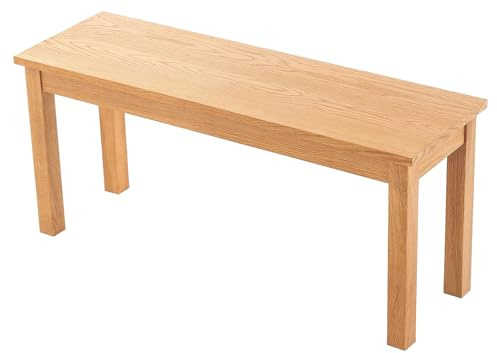 Hallowood Furniture Waverly Oak Dining Bench for Dining Table in Light Oak
