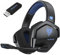 NUBWO G06 Double Casque Gaming Sans Fil avec Microphone pour PS5, PS4, PC, NS, Mobile: 2,4 GHz Wireless + 5,3 Bluetooth - Batterie de 100 Heures - Pilotes de 50mm - Bleu