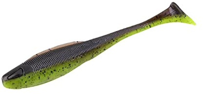 ZECK - Angelköder, Kunstköder, Gummifisch - BA Sexy Swimmer | 8cm - Moor Kiwi | 9 STK.