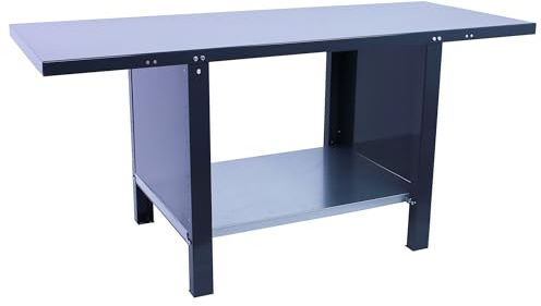 SimonRack Banco de Trabajo Taller, Capacidad Carga 700 kg, 830x1200x730 mm, Mesa de Trabajo, Antracita - BT6 PRO