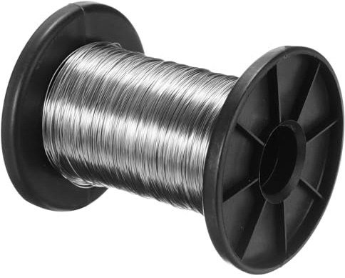 PATIKIL 316 Edelstahl Draht, 328 ft 0,3 mm 28 Gauge Schmuckdraht Basteldraht für Schmuckherstellung Armbänder Basteln DIY, Silber
