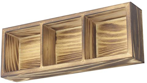 Ciieeo de Paquetes 3 Bolsitas y de Madera de Café Compartimentos Té Organizador Funcional Caja de Almacenaje para Accesorio para Ordenar Cocina y Oficina de Azúcar