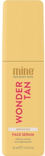 MineTan Sérum Visage Bronzant | Wonder Tan - Bronzage Quotidien Progressif, Ultra Hydratant, Autobronzante Progressive, Transparente et Sans Rinçage, Sans tons Orangés, 70ml