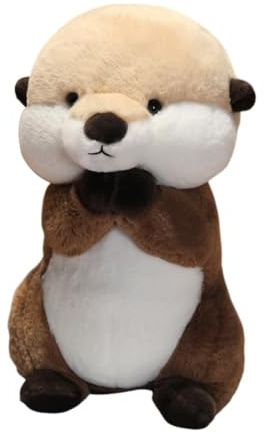 ISAKEN Kuscheltier Otter Plüschtier, Umarmungskissen Kuschelkissen Plüschkissen Niedliches Otter Plüschtier für Kuscheltierliebhaber Weihnachten Geburtstag Geschenk