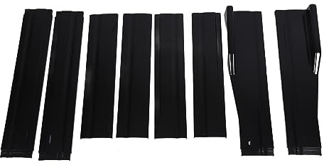 Falda Lateral para Automóvil 78.7 Pulgadas Negro Brillante Extensión De Panel Rocker Spoiler Lip Splitter Universal Compatible con La Mayoría De Modelos De Coches