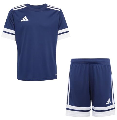 Addias Trikotsatz Kinder Marine weiß Squadra 25 Gr/176 - Sportbekleidung Set