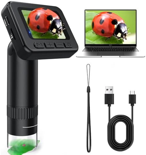 1000 x bärbart mikroskop för barn, handdigitalmikroskop, fickmikroskop för barn, USB-mobiltelefon digitalt mikroskop, bärbart fickmikroskopsset, trådlöst handmikroskop