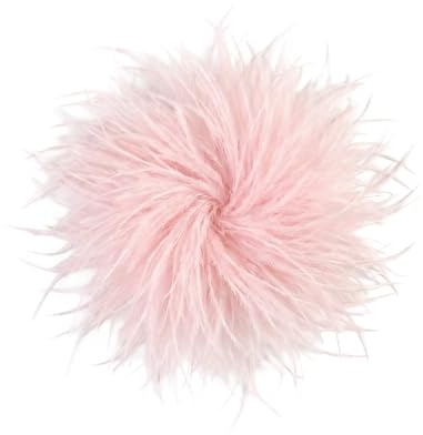 Baesics fjäderbrosch – dam fluffig strutsfjäder anknytning vintage stil hattaccessoar brud bröllop fest karneval hårklämma fascinator för kavaj – boho blommor design, En Storlek, 100 % bukettfjäder