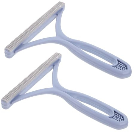 BIUDECO 2pezzi Levapelucchi Portatile Per Vestiti e Strumento Per Rimozione Pelucchi e Lanugine Raschietto Per Tessuti Leggero e Compatto