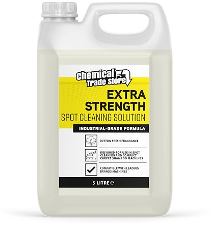 Chemical Trade Store - Spot Cleaning Solution 5L - Carpet Shampoo for Spot Cleaner Machines - Compatible with All Major Cleaning Brands - Trade Strength Formula