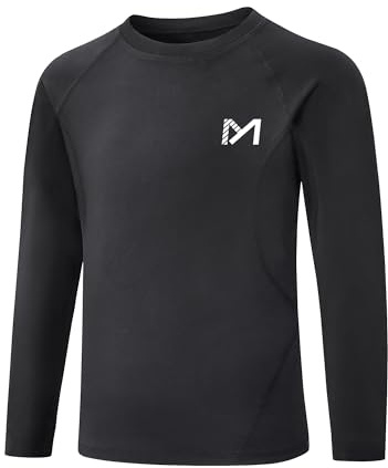 MEETYOO T-Shirt Thermique Garçon sous-vêtement Enfant à Manches Longues Vêtement Chaud Hiver Base Layer Sport Idéal pour Ski Running et Cyclisme