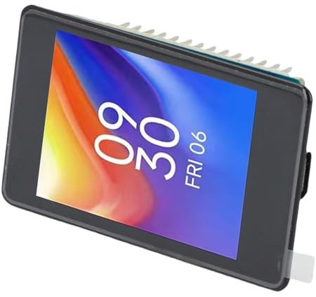 Zunate Development Board, 2 Inch Capacitive Touch Display 240x320 Resolution 262K Color WiFi BT Camera Interface with Type C Port Memory Card Slot for Image Video Acquisition