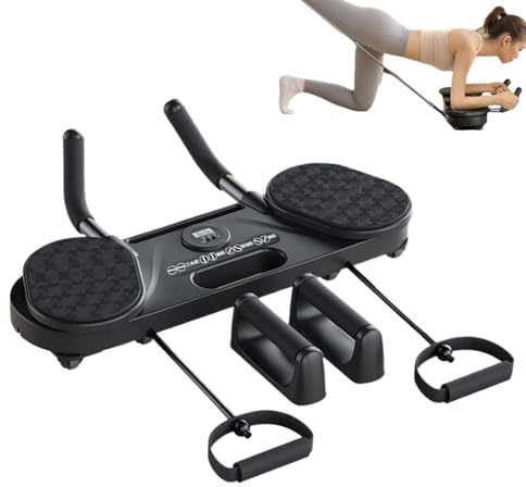 Fangfhai Pilates-Board für Heimtraining – Multifunktions-Bauchtrainer-Maschine mit abnehmbarem Bodenrad, Trainingsgerät für Männer und Frauen, Kerntraining, Ganzkörpertraining, Indoor-Fitnessstudio