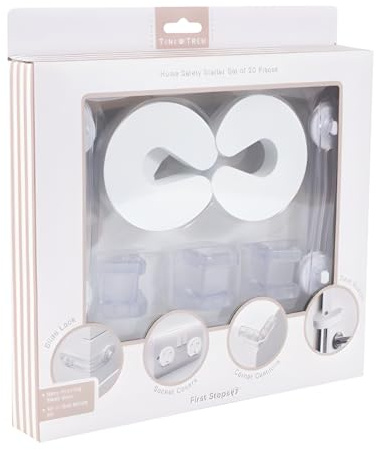 20-Piece Home Safety Starter Set for Babies & Toddlers – Multifunction Safety Locks, UK Plug Socket Covers, Corner Protectors & Door Slam Stoppers – Essential Childproofing Kit