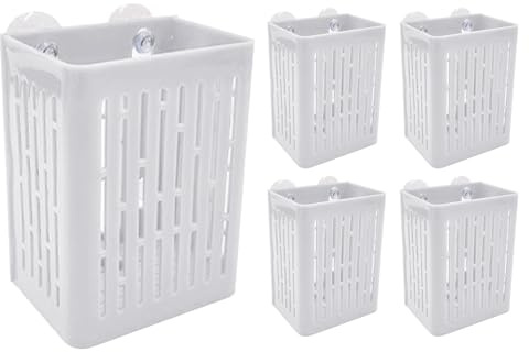 Supporto per Piante per Acquario - Set di 5 Vasi con Ventose,Supporto per Pothos in Acquario | Per Coltivazione Acquaponica Giardino Acquatico Betta Pothos