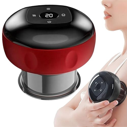 Nixiara Machine à ventouses - Ergonomique électrique 6 niveaux,Dispositif de ventouses corporelles et outil de massage - pour la maison le bureau hommes femmes sportifs dos cou épaules jambes pieds