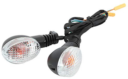 2PCS Motorcycle Indicators Turn Lights Motorbike Turning Indicators Fit for Kawasaki Ninja 250 Motorcycle Indicator Modification(White)， Turn Light Lamp Indicator Lamo