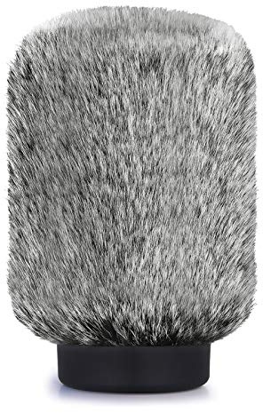 NTG4 Mikrofon Windschutz - Mikrofon Windschutzscheibe für Rode NTG4, Audio-Technica AT875R und andere Mikrofone mit einem Durchmesser von 18-24 mm von YOUSHARES (Schwarz und Weiß)