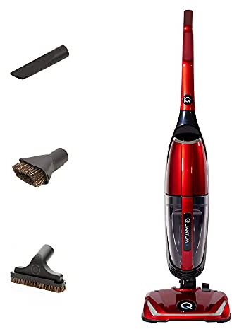 Quantum X - Aspirapolvere verticale per acqua, senza filtri, corpo telescopico, aspirapolvere per animali domestici e raccoglie fuoriuscite di umido, tecnologia unica (Viper Red)
