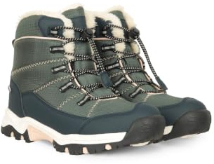 Mountain Warehouse Comet schneedichte Kinder-Schneeschuhe - versiegelte Innenmembran, Winterschuhe, pelzgefüttert - perfekt zum Wandern und Skifahren Khaki Kinder-Schuhgröße 33 DE