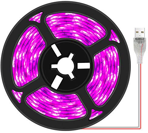 Super Bright LED Grow Light Strips, 2835SMD USB Full Spectrum Growing Lamp | IP66 Waterproof for Indoor Plants, Succulents, Hydroponics, Greenhouse Gardening