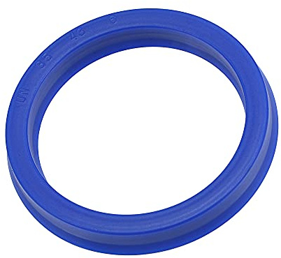 sourcing map UN Radial Eje Sello 35mm ID x 43mm OD x 6mm Ancho PU Aceite Sello, Azul Paquete de 5