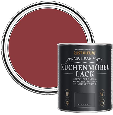 Rust-Oleum abwaschbare Küchenschrankfarbe in rot mit Matt Finish - Bordeaux 750ML