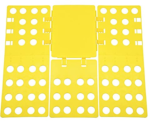 Erwachsener Ordner Sparen Sie Zeit Schnelle Kleidung Faltbrett Kleidung Halter (Farbe : Gelb)