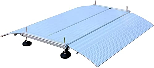 CAZARU Rampen Aluminium-Einstieg für Rollstühle, Übergangsschwelle, Treppen, Stufen, tragbare Türen (Size : 70x74cm/27.5x29in)