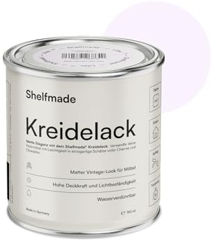 shelfmade Kreidefarbe für Möbel lila - Flieder - Holzlack, Holzfarbe DIY für Holz, shabby chic - Chalk Paint für Möbel matter Look