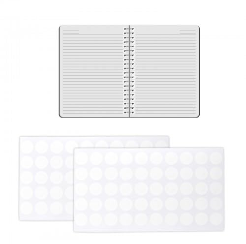 2000 Stück Lochverstärker Selbstklebend Transparent, Lochverstärker Aufkleber, Verstärkungsringe Lochverstärkungsringe, Papier Ringlochverstärker für Lose Blätter (Außen 13 mm, Innen 6,5 mm)