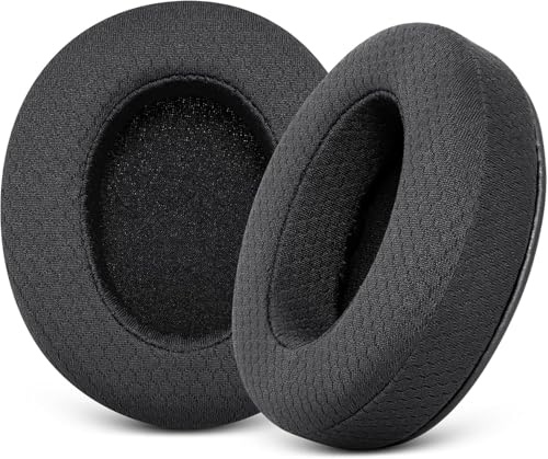 Replacement Ear Pads for Sony MDR 7506 - GVOEARS Earpad Mesh Fabric Cushions for MDR V6 V7 MDR-CD900ST Headphones with Memory Foam (Black)