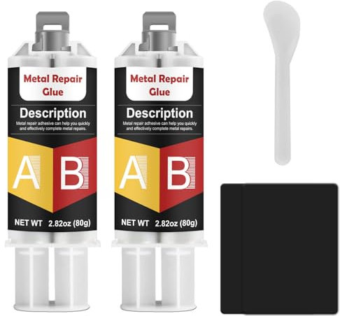 INNOVAYOU Metal Glue 160g, High Strength Heat Resistant Metal Welding Glue, Suitable for Plastics, Stainless Steel, Aluminum Alloy