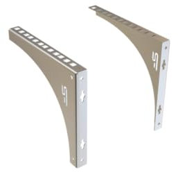 Stalflex Väggmonterad 4U Rackskåp - Rackhylla av stål - Rack och skåp för nätverksutrustning - Kompatibel med nätverksutrustning Rack