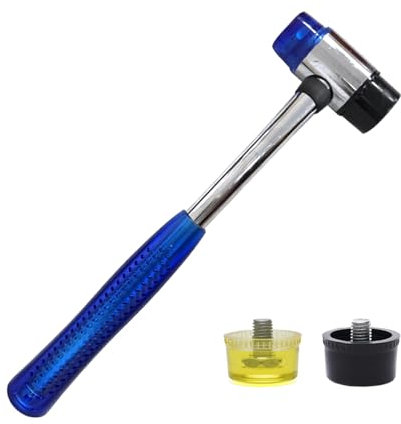 1 martillo de repuesto, 2 cabezales de martillo de goma, herramientas de instalación, herramientas de reparación, electrodomésticos