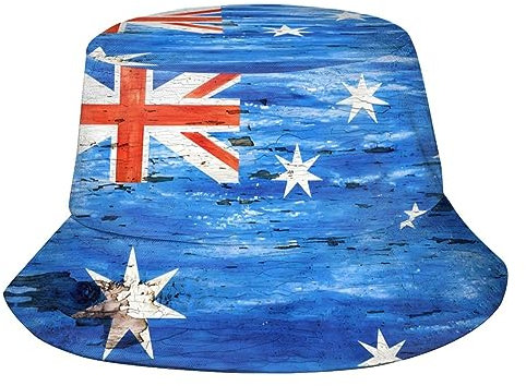 Fisherman Hüte Flagge Von Australien Safarihut Unisex Wanderhut Mode Strand Sonnenhüte Für Wandern Angeln Camping
