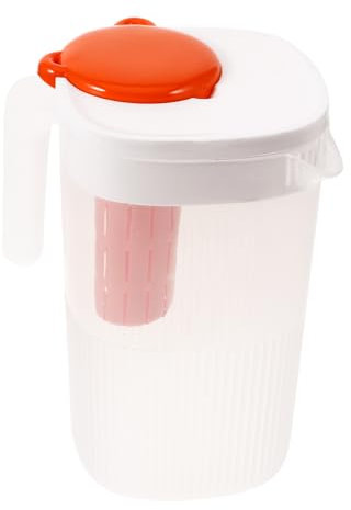 Amosfun Large Cold Water Pitcher 2200ml Spout Beverage Pitcher for Fridge Great for Infused Water