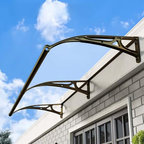 Vordach für die Haustür im Freien, Markise, Regen, Schneeschutz, leise, Terrasse, Veranda, Markise für Tür, Fenster, Regenschutz,Markise für Dächer im Freien(60 * 200cm)