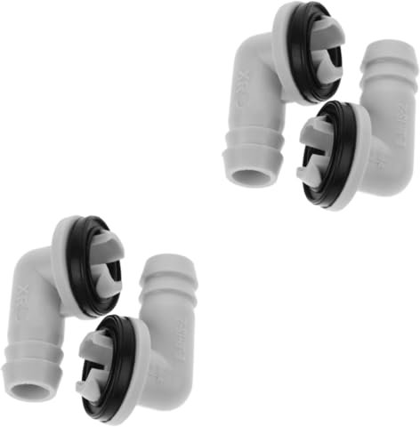 Ciieeo 4pcs Air Conditioner Drain Hose Adapter Hose Drain Plug Connector for Window Unit Fitting