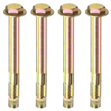 M METERXITY 4-Pack Hex Expansion Bolt M10x120mm Anti-Corrosion, Colored
