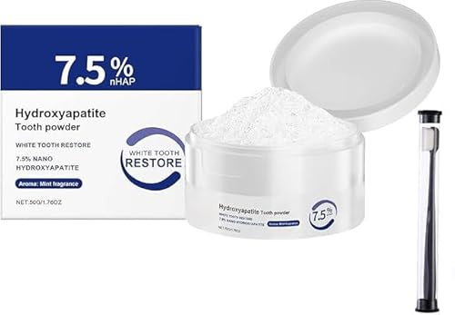 Generic Poudre dentaire hydroxyapatite, douce pour l'émail, nettoyage en profondeur, pour les dents sensibles, protection quotidienne (1 pièce)